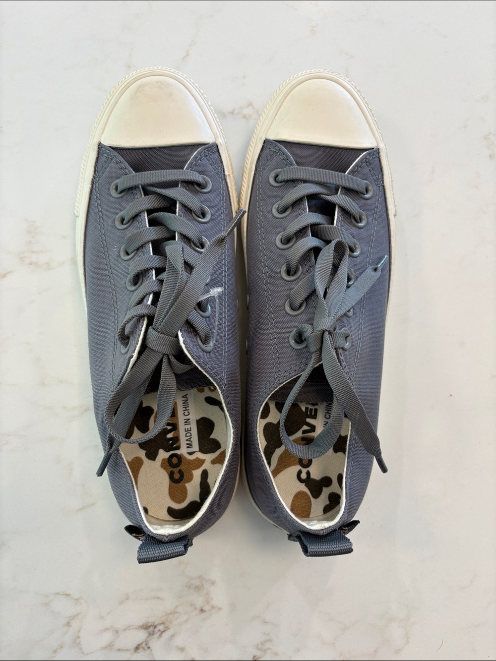Converse Low-Top Canvas Sneakers in Gray - Picture 2 of 4